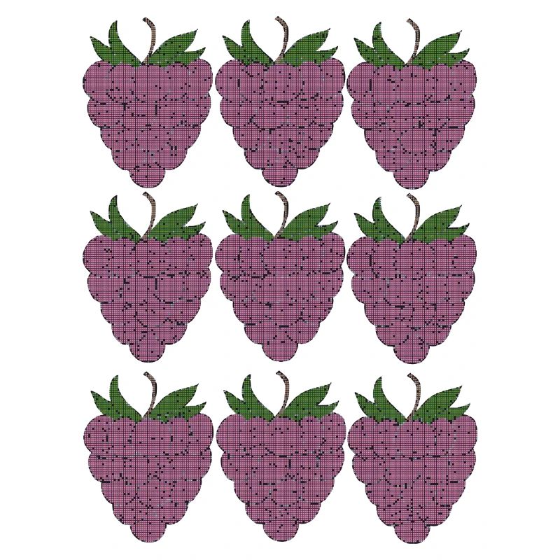 raspberry pattern textile