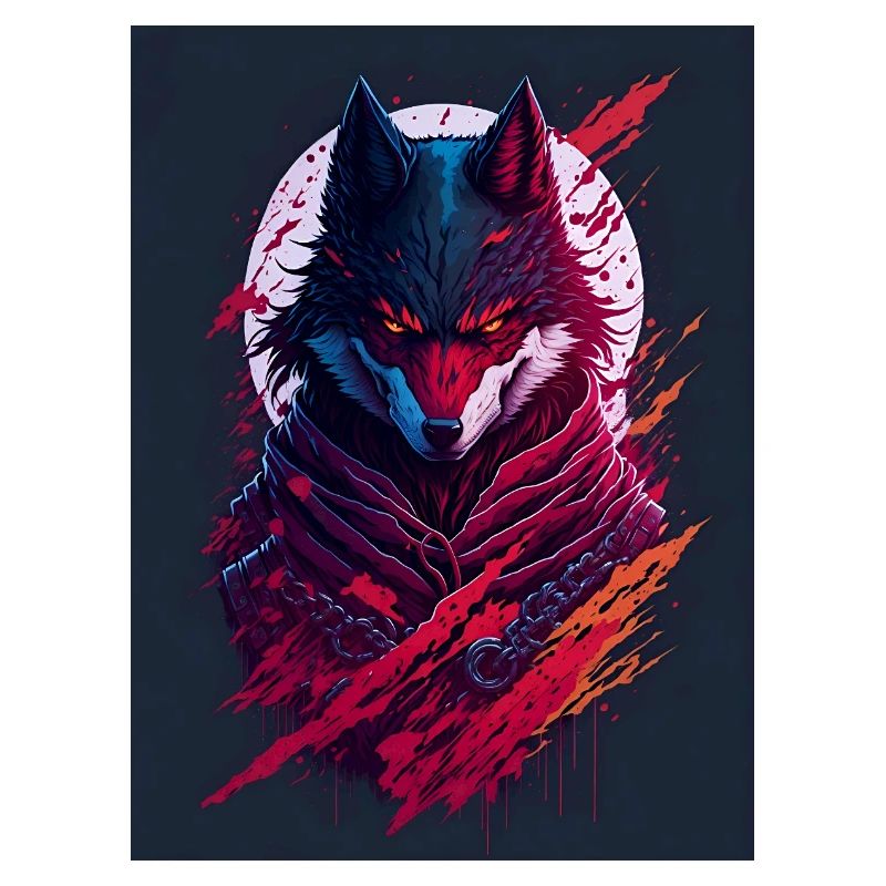 Esprit du Loup de la Lune de Sang