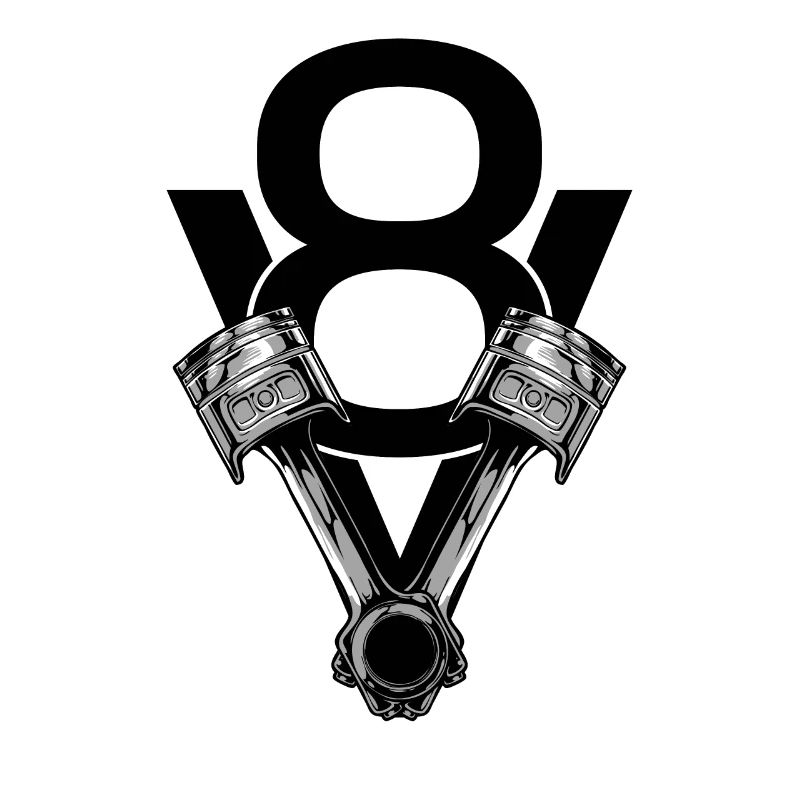 V8 engine piston flathead tuning engine block