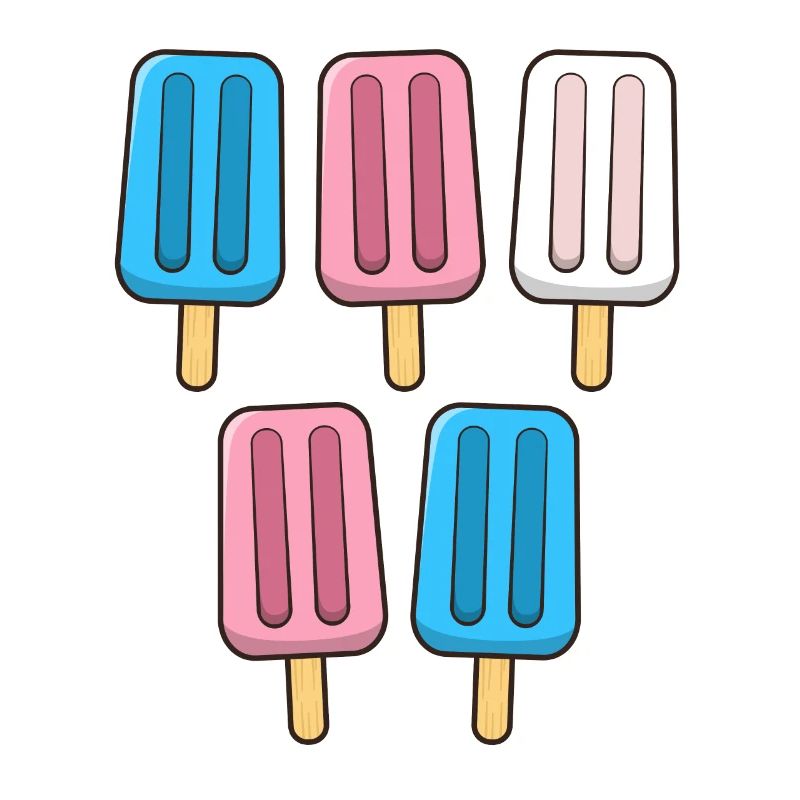 Transgender Eis am Stiel 4. Juli Trans Subtle