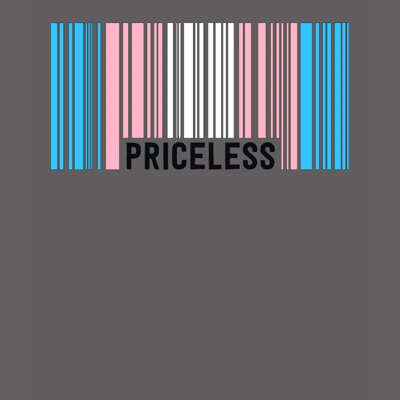 Priceless Trans Pride Barcode Subtle Transgender