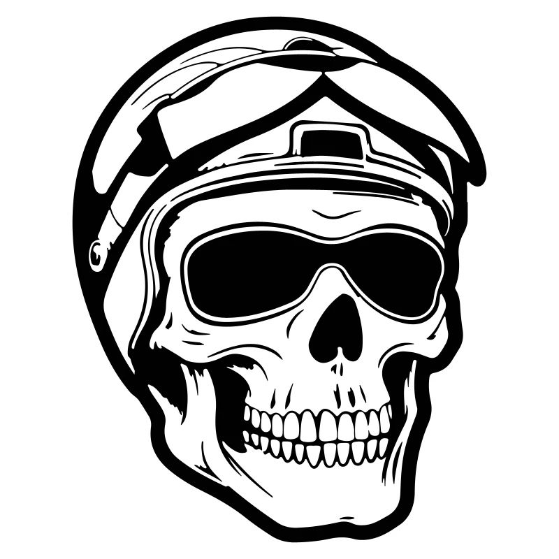 Skelett Biker