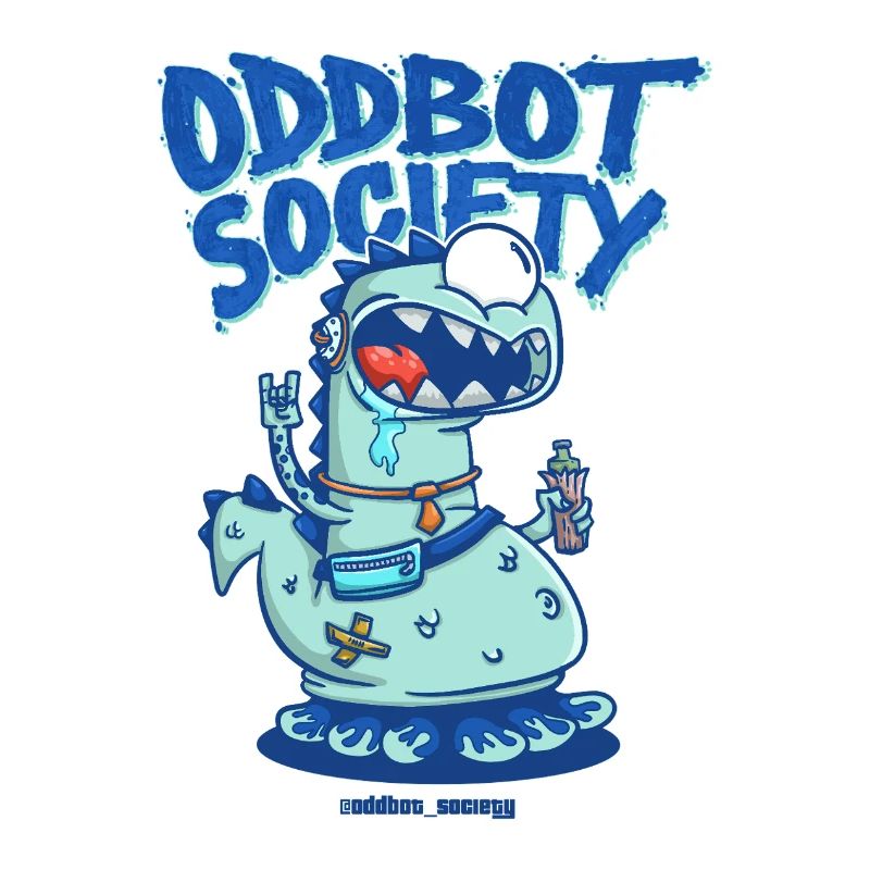 ODDBOT-GESELLSCHAFT Dino-Roboter Blau