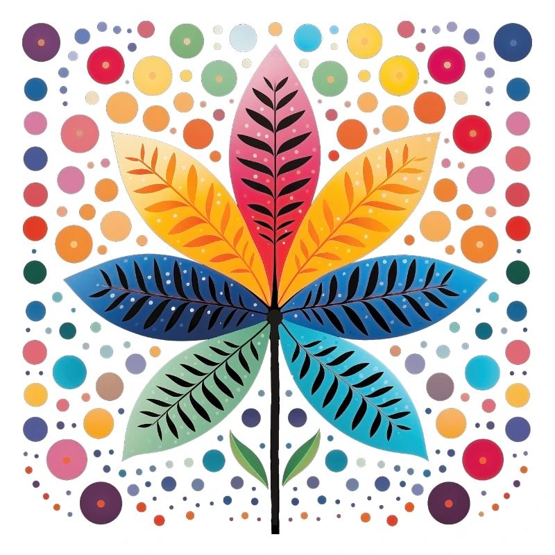 Creative Dot Designs for Bright Shirts