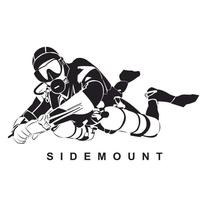 Sidemount Diver Tauchen Geschenk Tec Diving