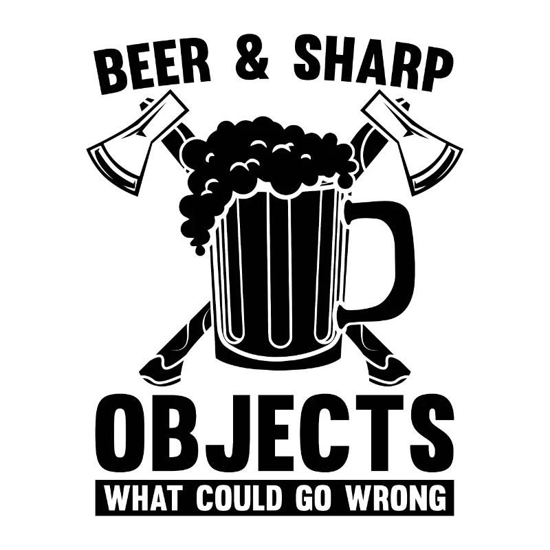 Bière et objets tranchants Lancer de hache Lanceur de hache