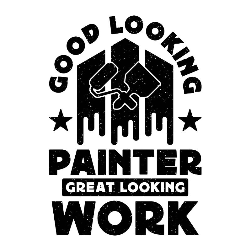 Good Looking Painter Paint Brush Craftsmen Painter