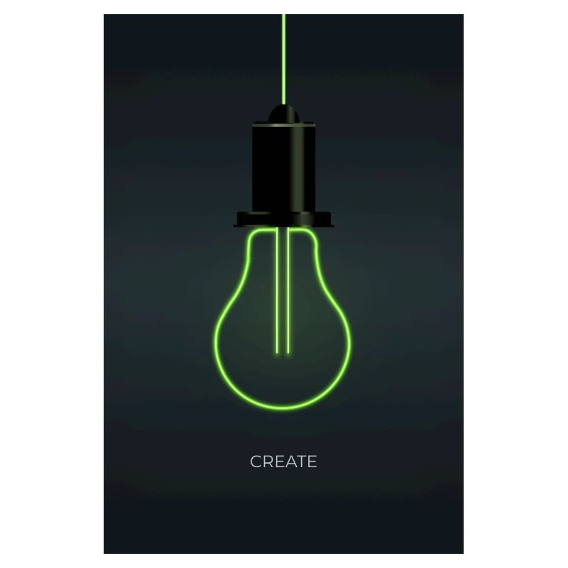 Create – Ampoule néon pour esprits créatifs