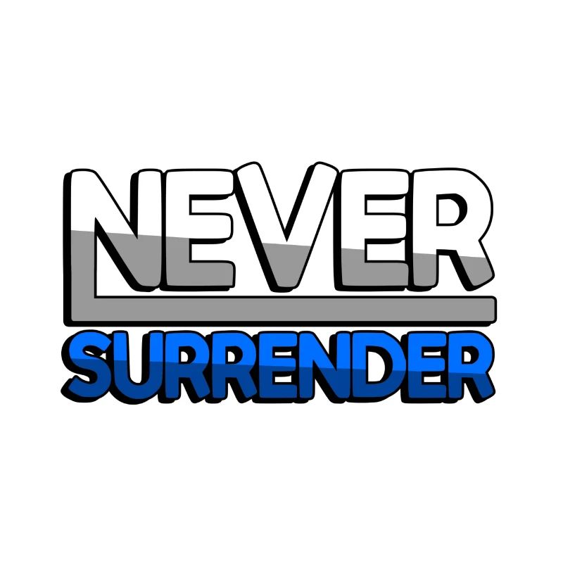 NEVER SURRENDER (Blau) - Gaming