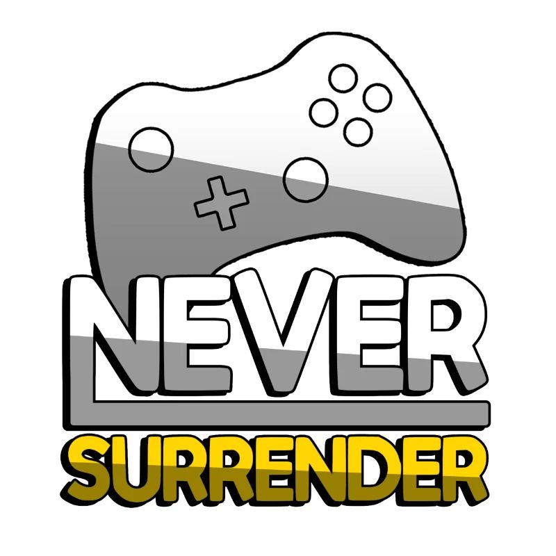 NEVER SURRENDER (Gelb) + Controller - Gaming