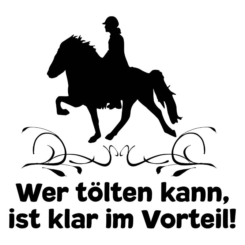Islandpferd T-Shirt Tölt Spruch Pferdemädchen Isi