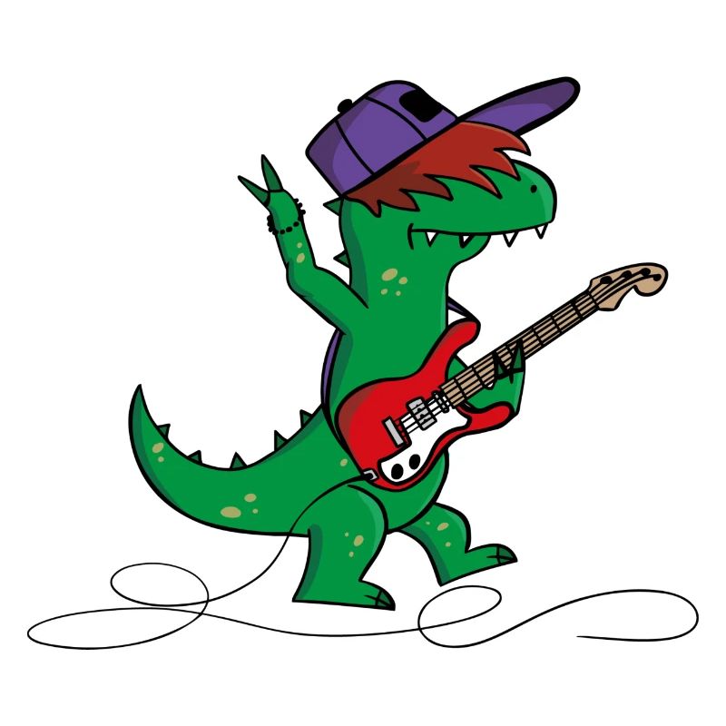 Guitar dinosaurs
