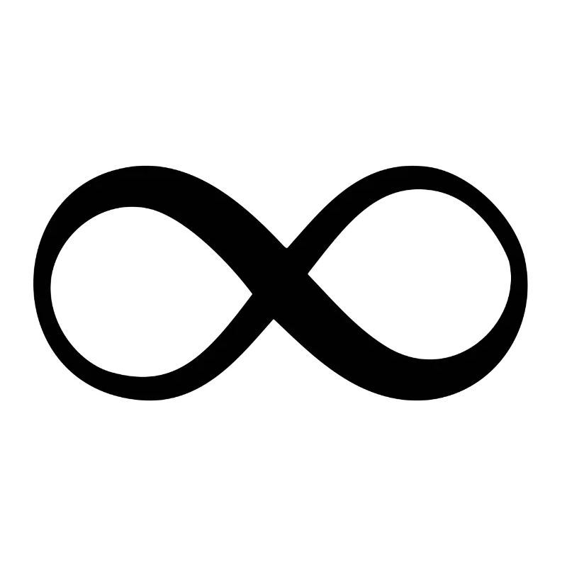 Infinité symbole Endless Infinity Caractère