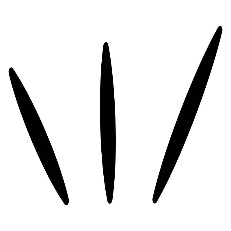 3 rays | Glow | Vectorgraphic