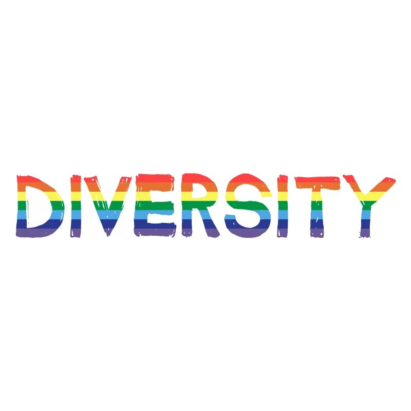 Diversité Diverse drapeau arc-en-ciel