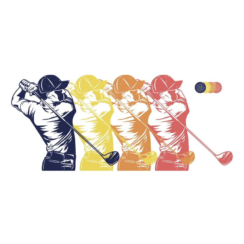 Golf Course Golfers Sequence