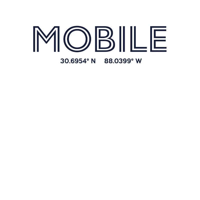 USA City Coordinates - Mobile