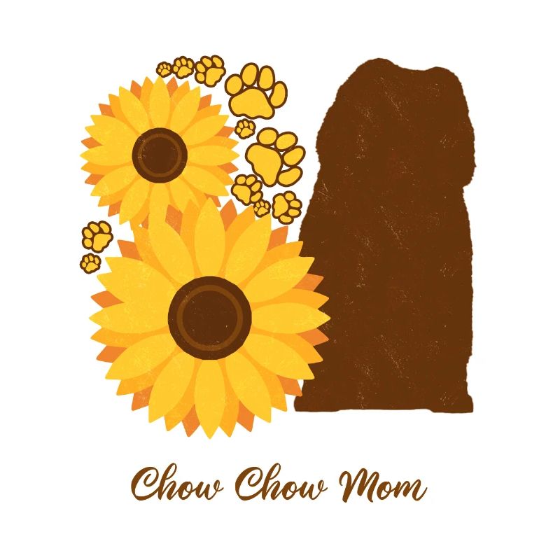 Sonnenblumen-Mutter - Chow-Chow