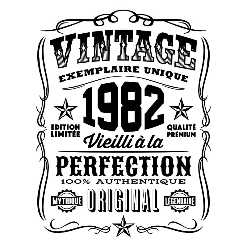 Vintage 1982 Cadeau Anniversaire 37 Ans