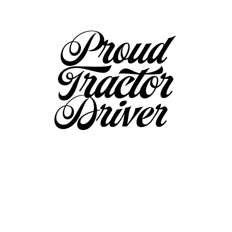 Stolzer Traktorfahrer Traktor Trecker