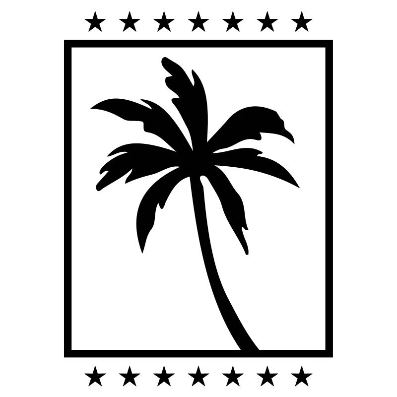 palm symbol silhouette icon
