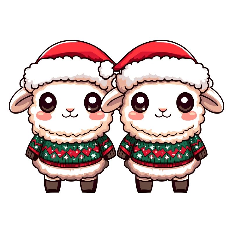 Équipe de Noël des moutons