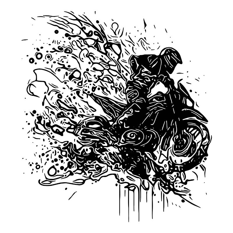Racing Motorcycle Splash Style