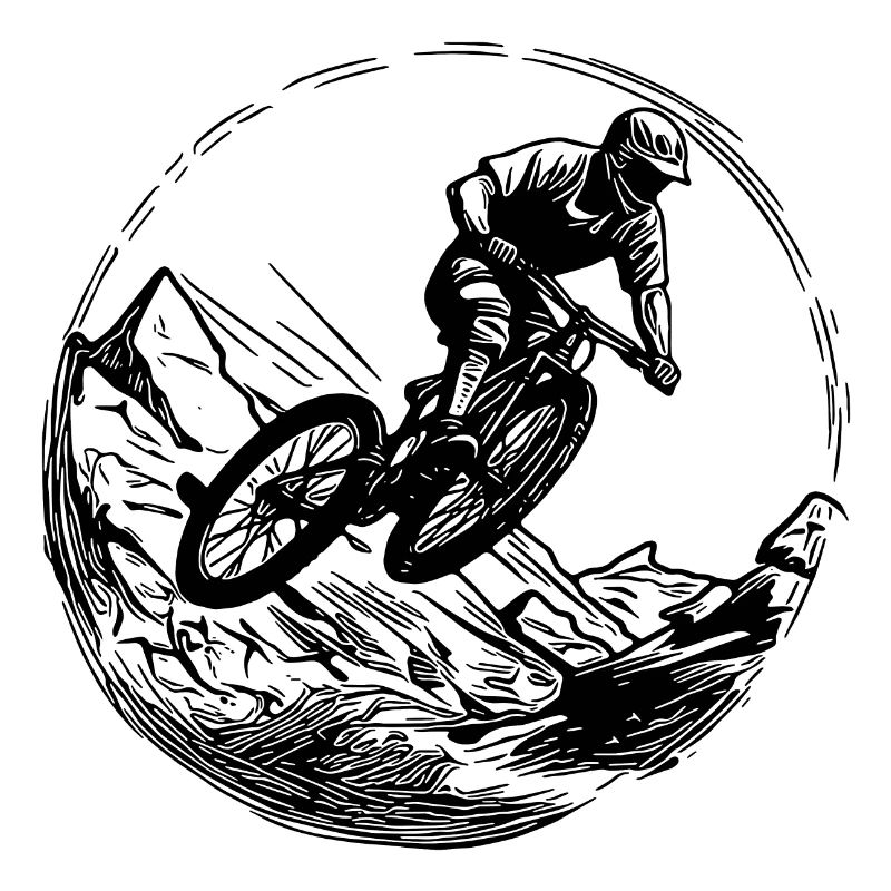 Saut VTT avec vélo
