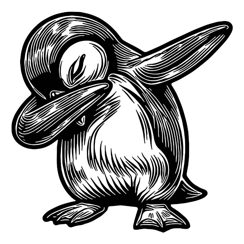 Cooler Pinguin Süsser Kleiner Dabbing Pinguin