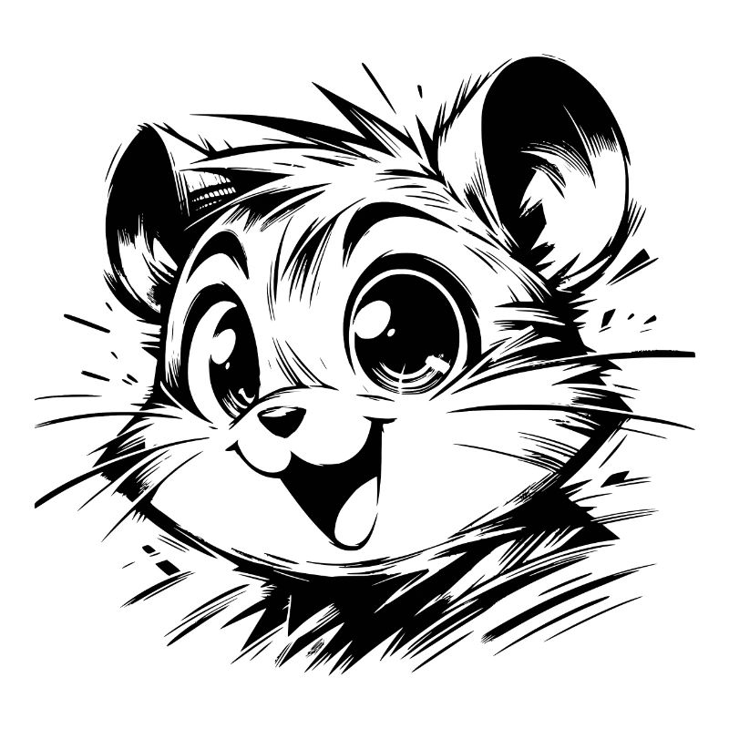 Dessins de hamster d’enfants joyeux