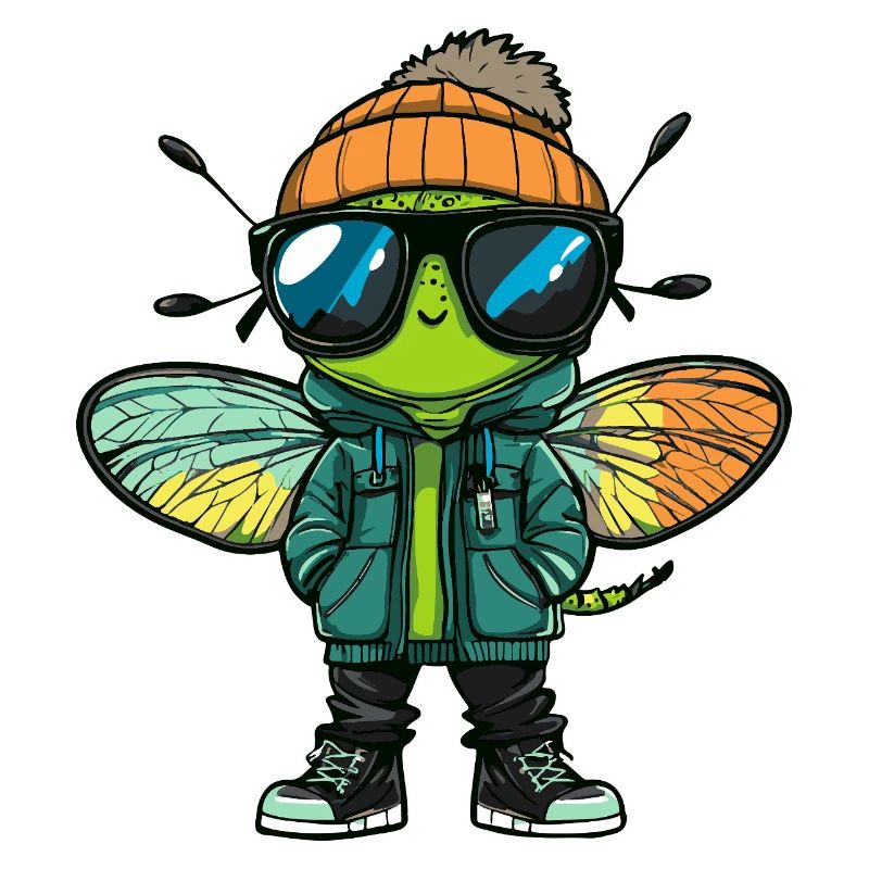 Libellule Bande dessinée cool