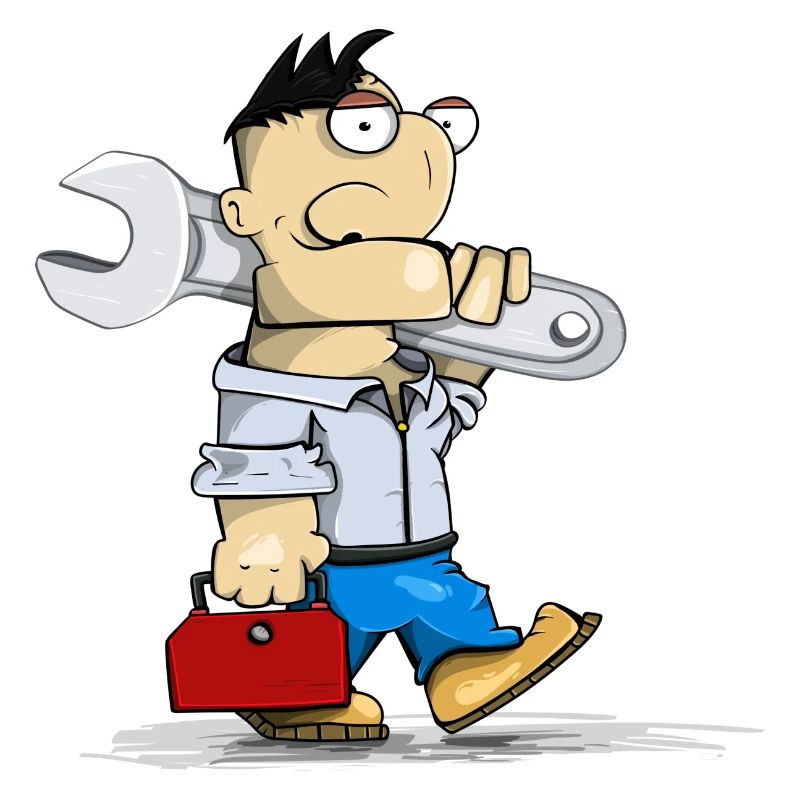Technicien avec clé