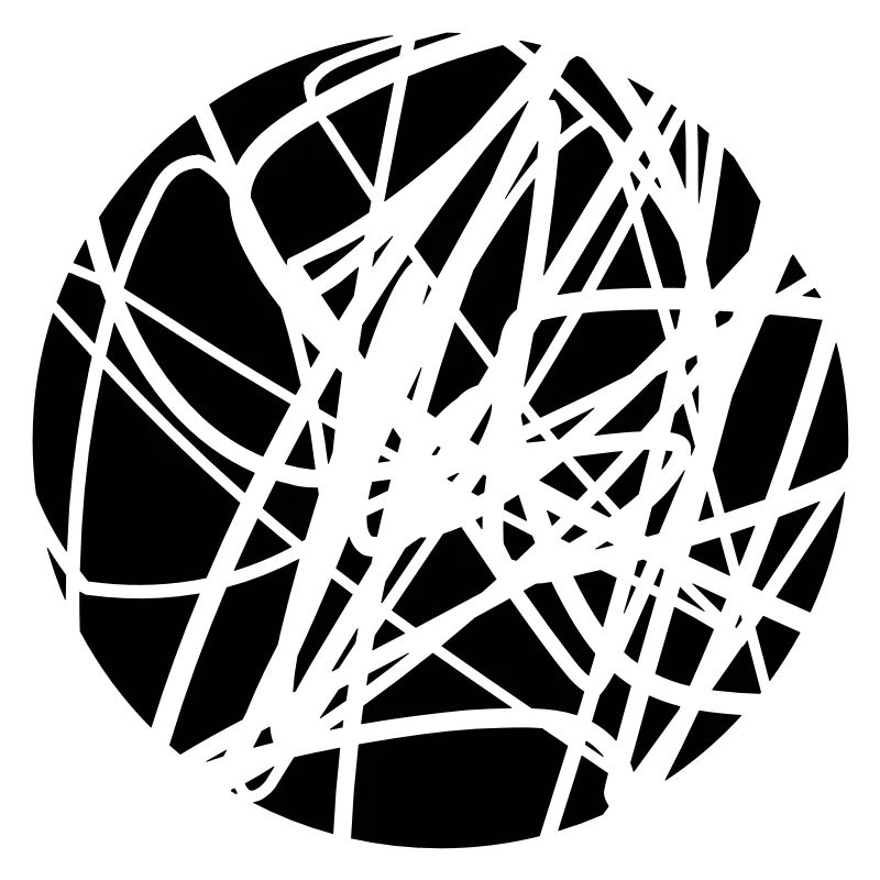 Scribbled chaotic strokes pattern