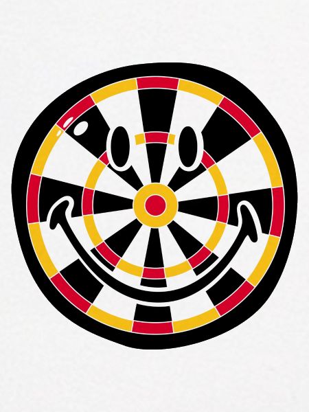Smiley Dart Board