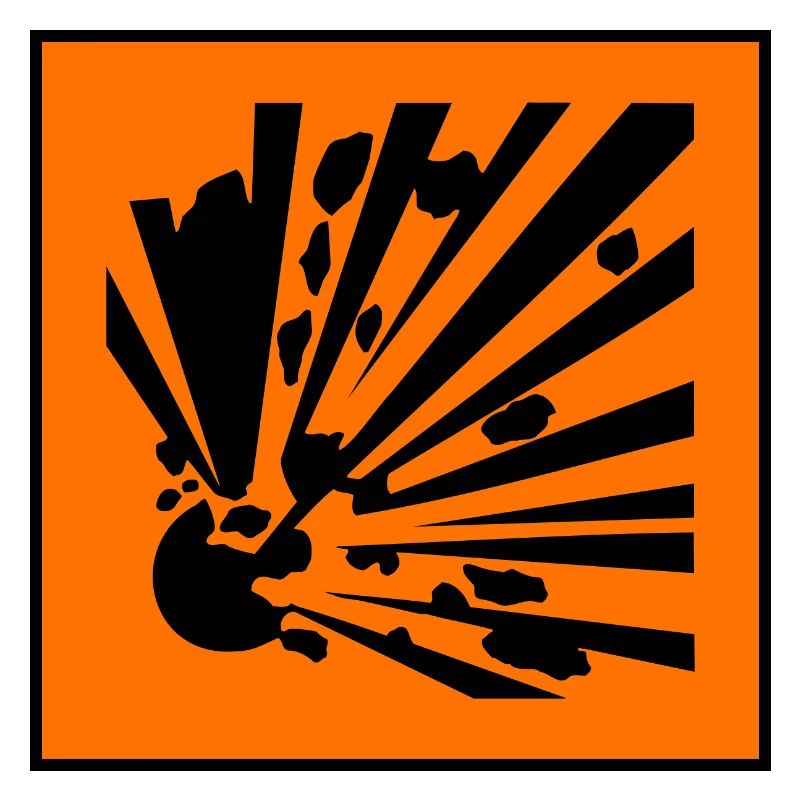 Symbole de danger explosif