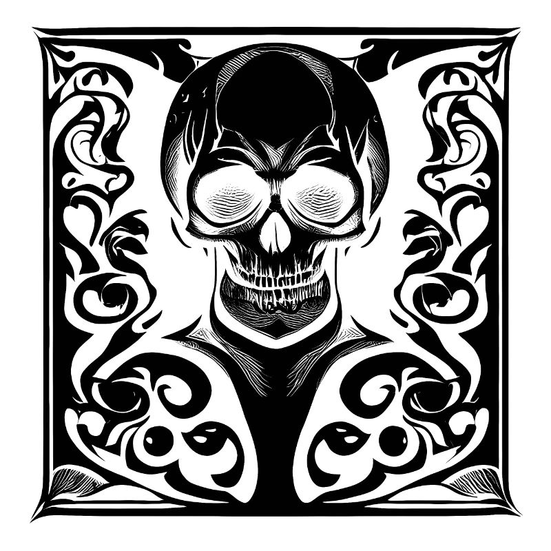 Halloween- oder Horror- Totenschädel