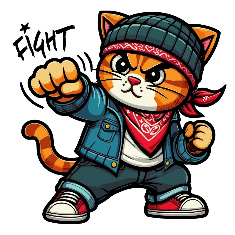 Chat forcé : Combat
