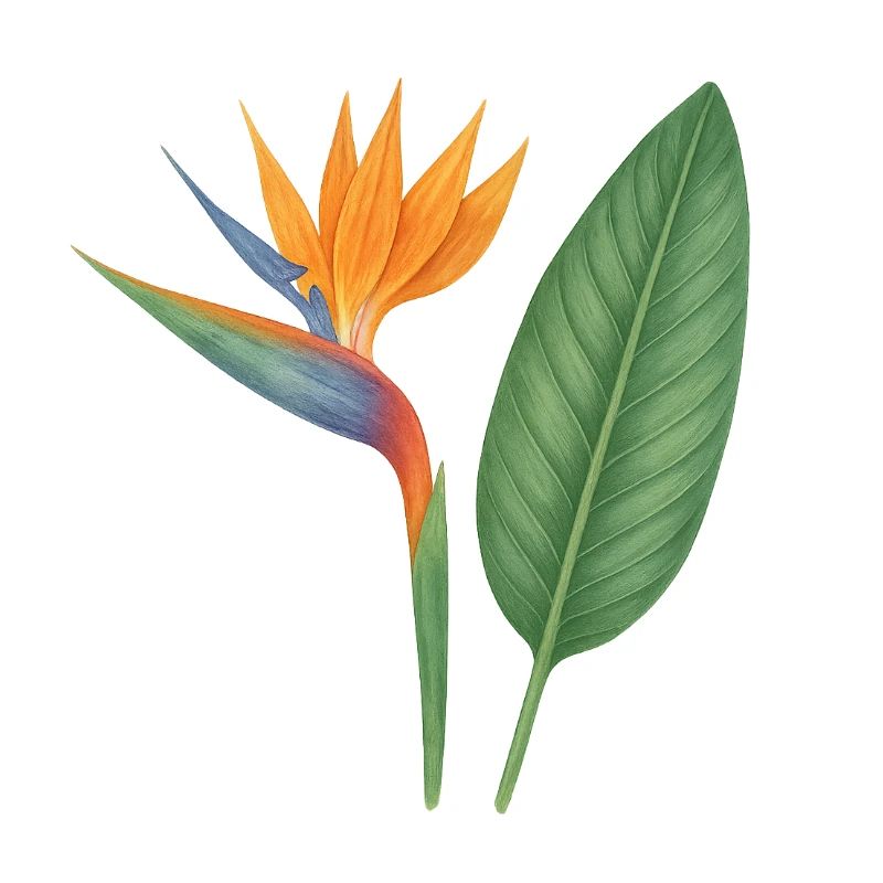 Strelitzia – fleurs exotiques