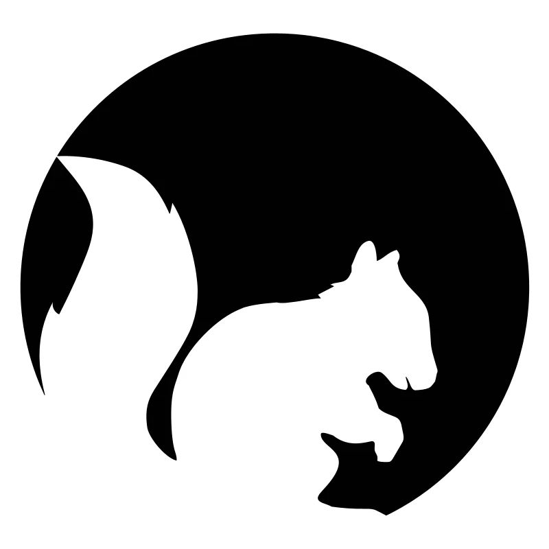 cercle rond logo silhouette noir eichhoernchen n