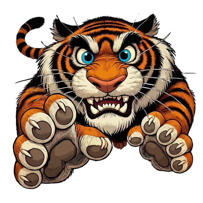 Tiger attacks