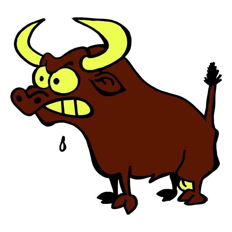 Wütender Stier