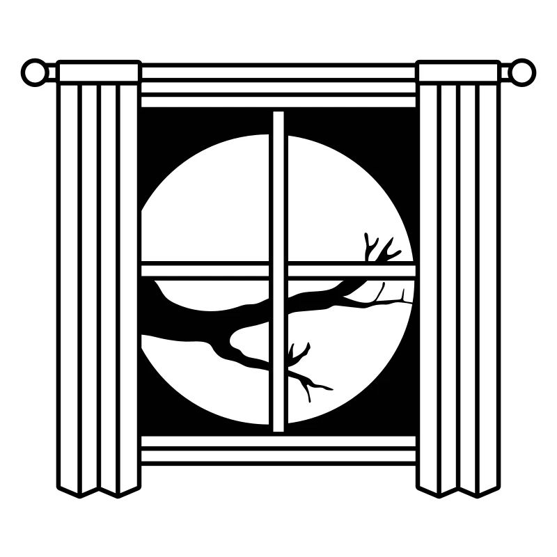 View Moon Night Tree