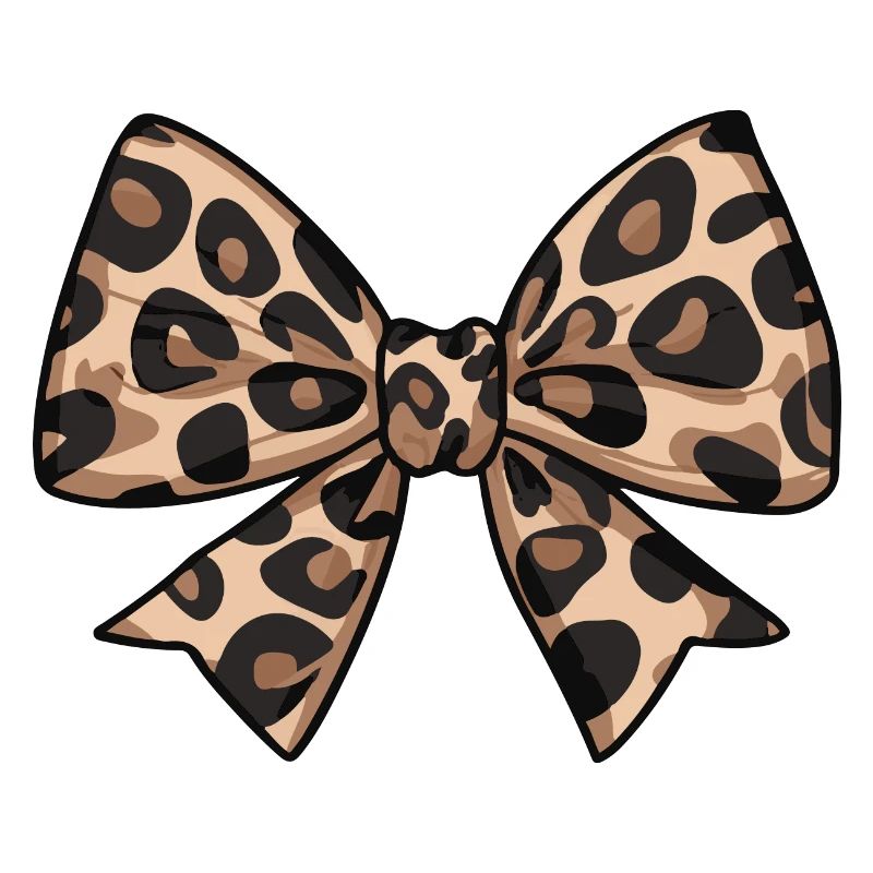 LARGE BOW WITH LEOPARD TREND