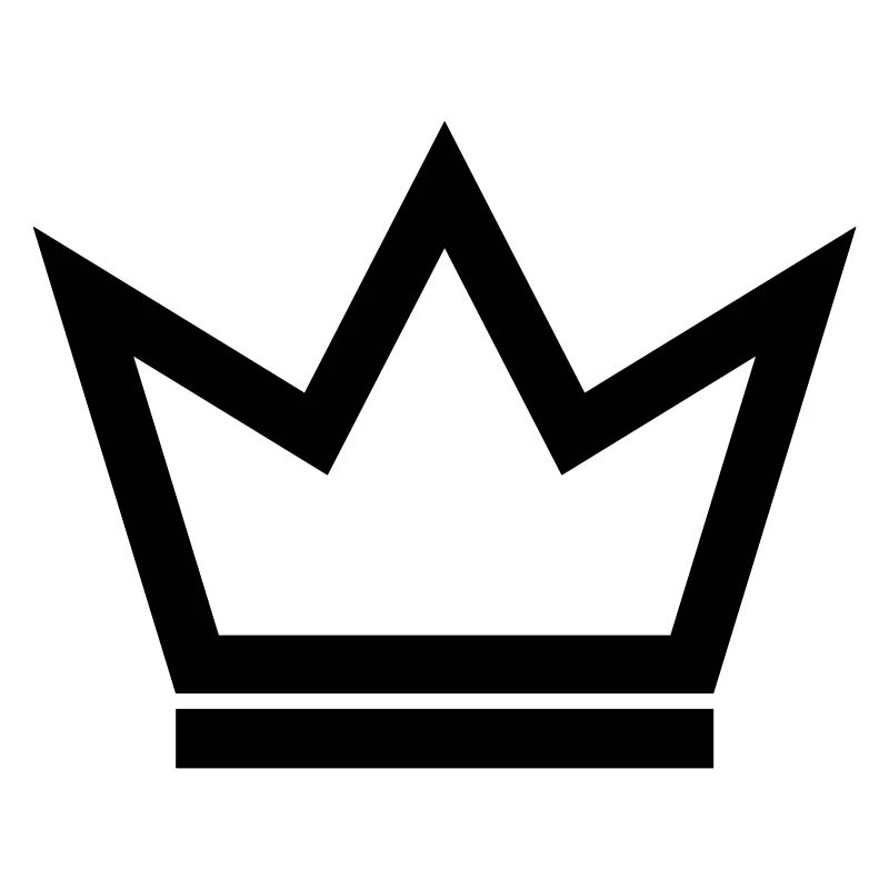 Crown Princess King Queen symbol vector