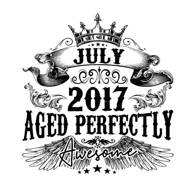 | 2017 Juli Aged Perfectly 2017 Geburtstagsgeschenk