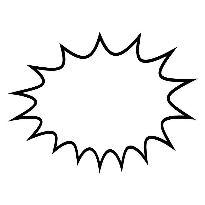 Speech Bubble Cartoon Cartoon Bubble Frame Outline