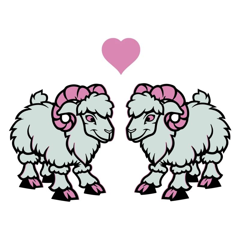 schaf comic widder love