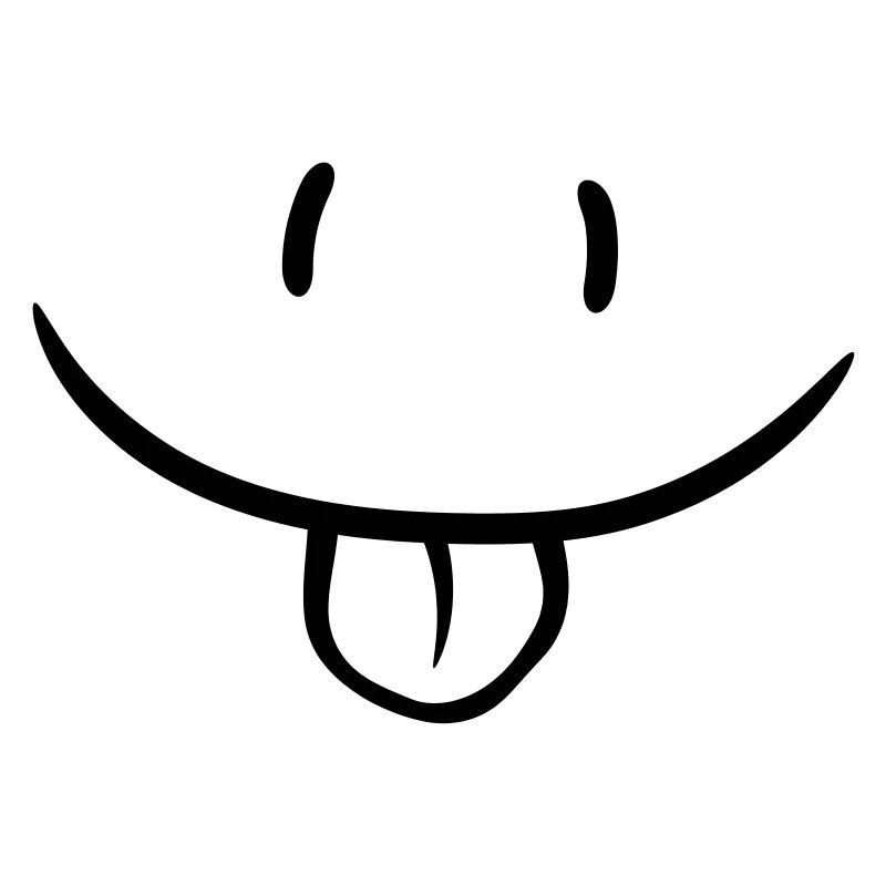 Comic Gesicht Frech