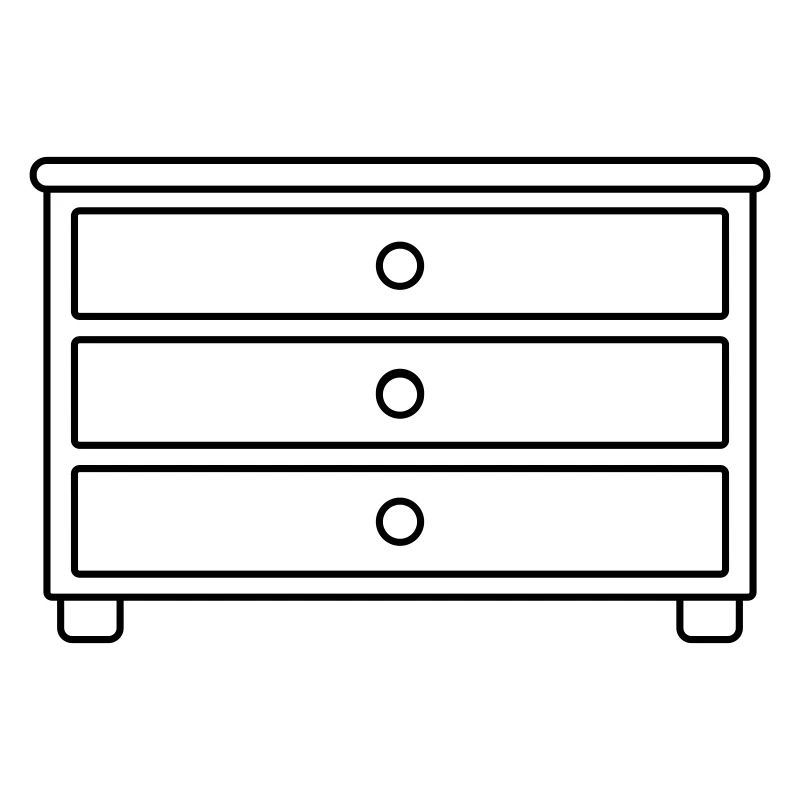 Möbelstück Schubladen Kommode Design