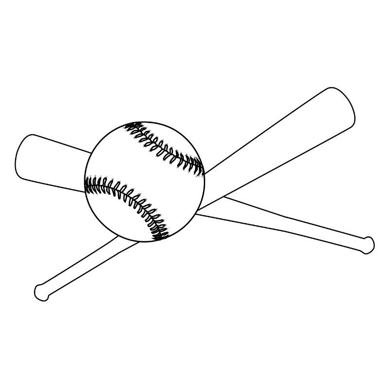 Baseball And 2 Bats